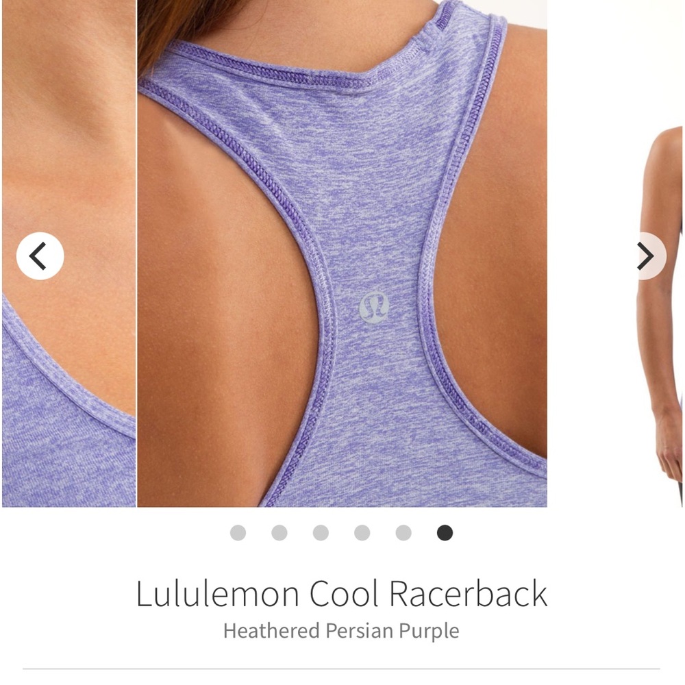 Lululemon Cool Racerback Tank Top in Heathered Persian Purple